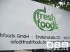 Freshfood Firmenschild im Folienplot Einzelbuchstaben auf Aluverbund, von 089Werbung Mnchen.
